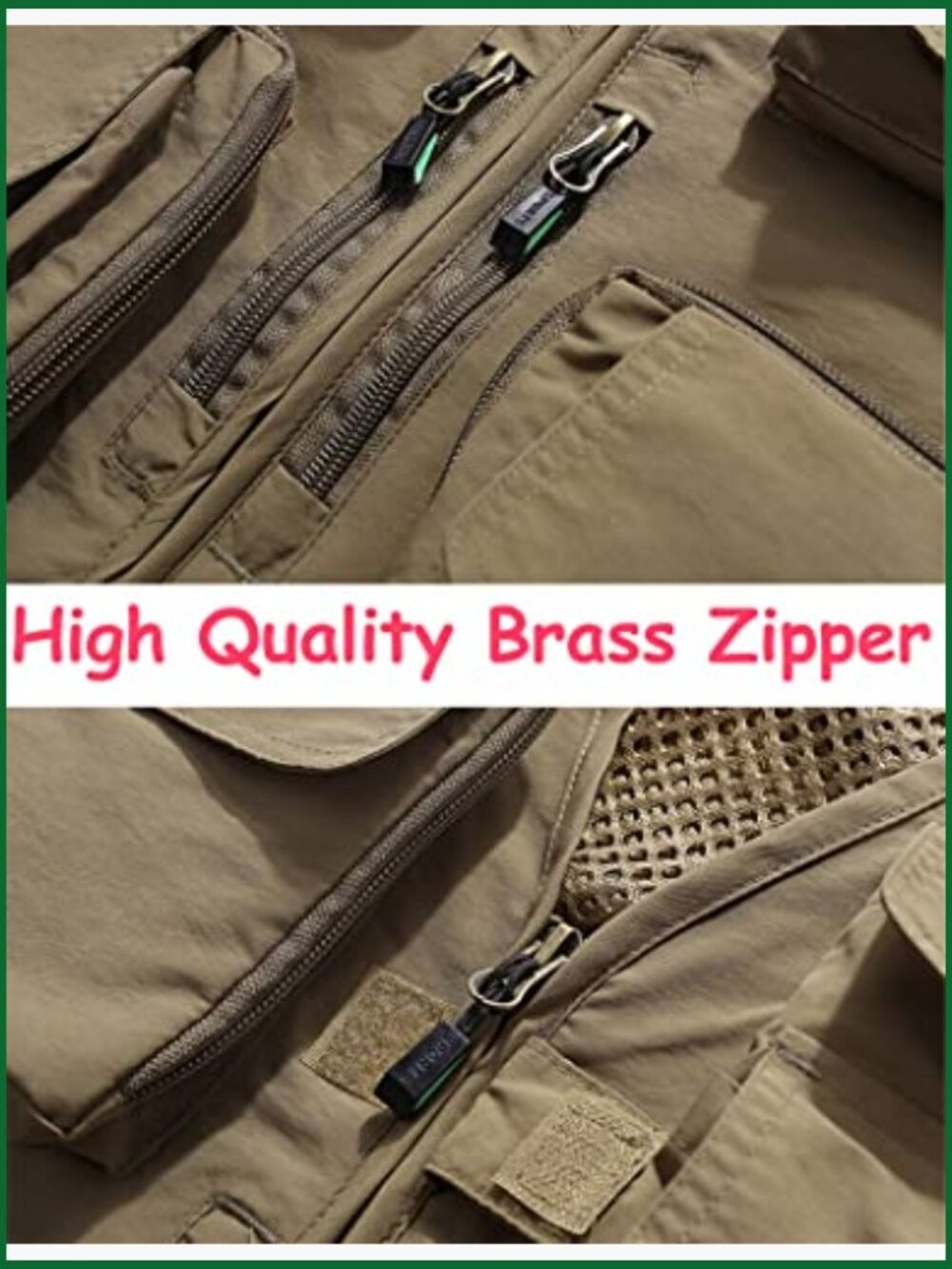 Lightweight Nylon Mesh Outdoor Cargo Vest with 15 Pockets - Picture 2 of 7